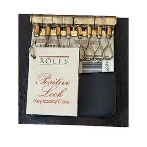 Rolf’s Genuine Cowhide Leather Key Kaddy 8 Keys Tanglewood Brown USA Made NWT
